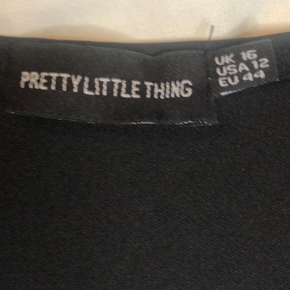 Pretty Little Thing Scuba Corset Top Size 12 - Picture 3 of 6